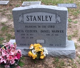 Headstone for Stanley, Meta Clyburn